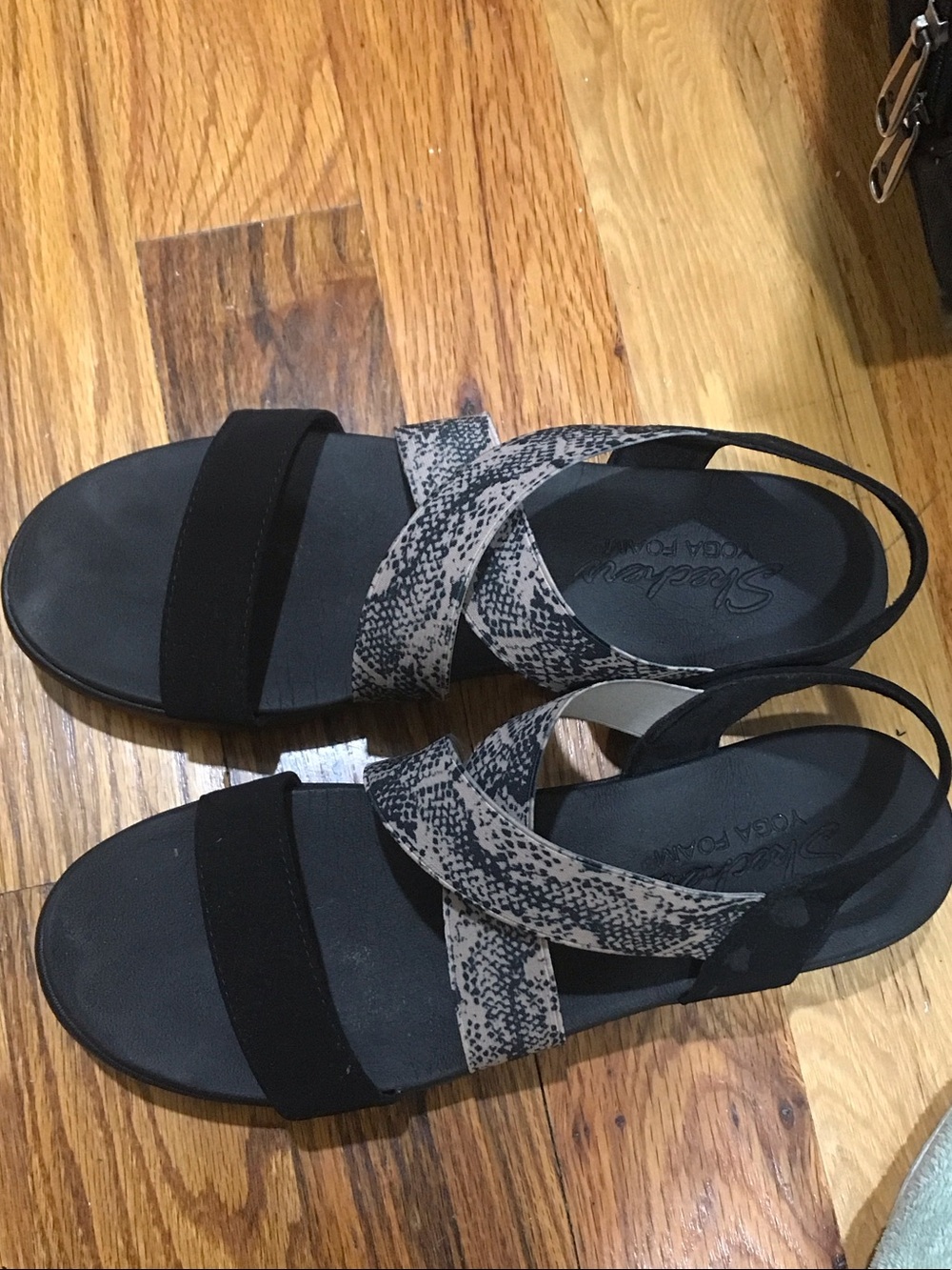 Skechers Animal Print Sling BackmSandals